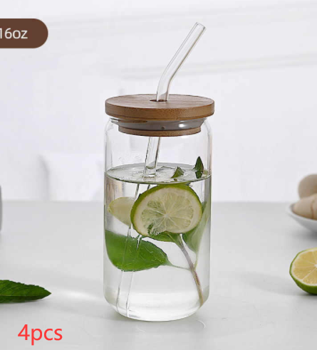 High Borosilicate Glass Cup With Lid