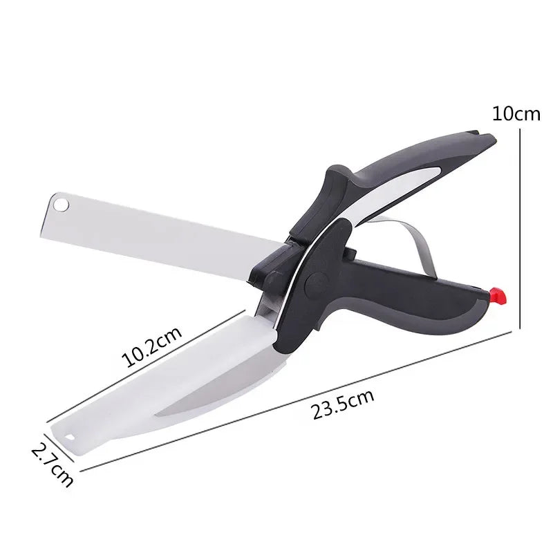 2-in-1 Kitchen Scissors (Stainless Steel)