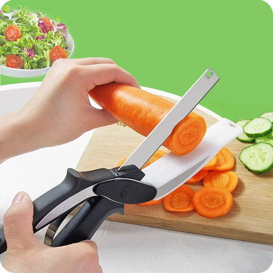 2-in-1 Kitchen Scissors (Stainless Steel)