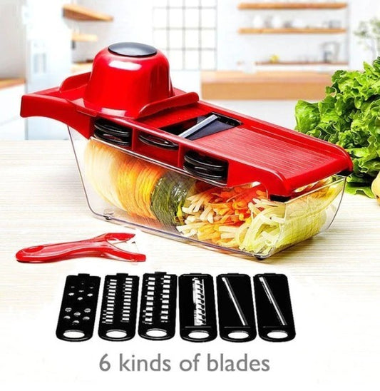 6 Blades Vegetable Slicer (Stainless Steel)